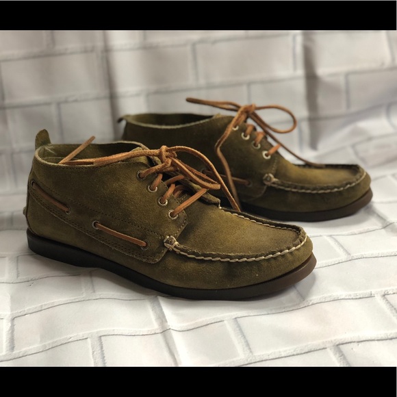 Sperry Shoes - Sperry Top Sider women’s green suede booties sz 8